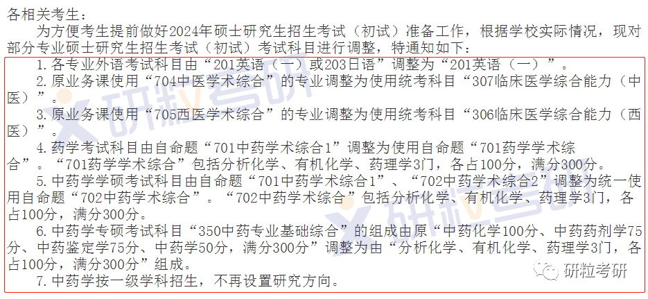 研粒考研复试科目已调整