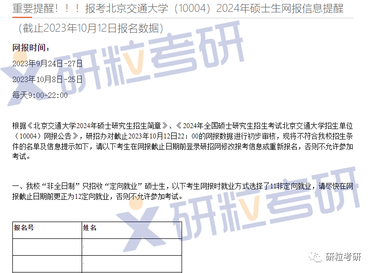 研粒考研不合格名单