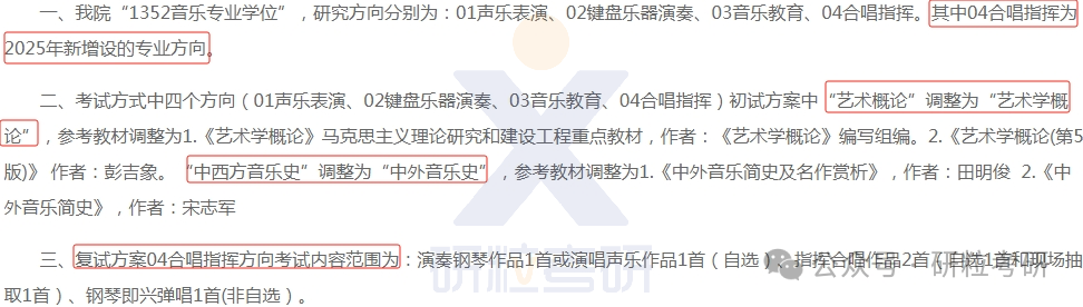 25考研西华师范大学音乐学院考试科目调整
