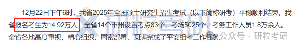 25考研湖南考生人数