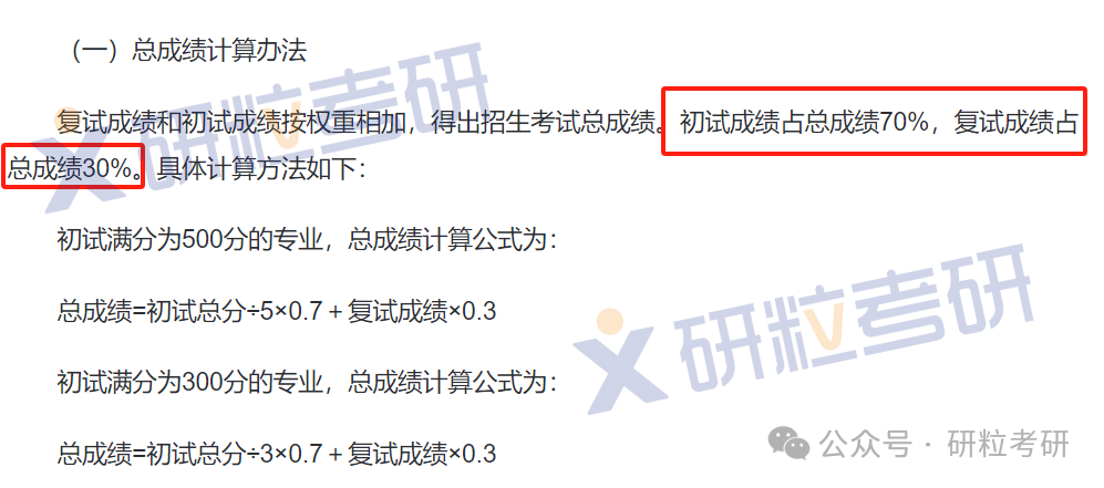 辽宁大学考研初试成绩占比70%