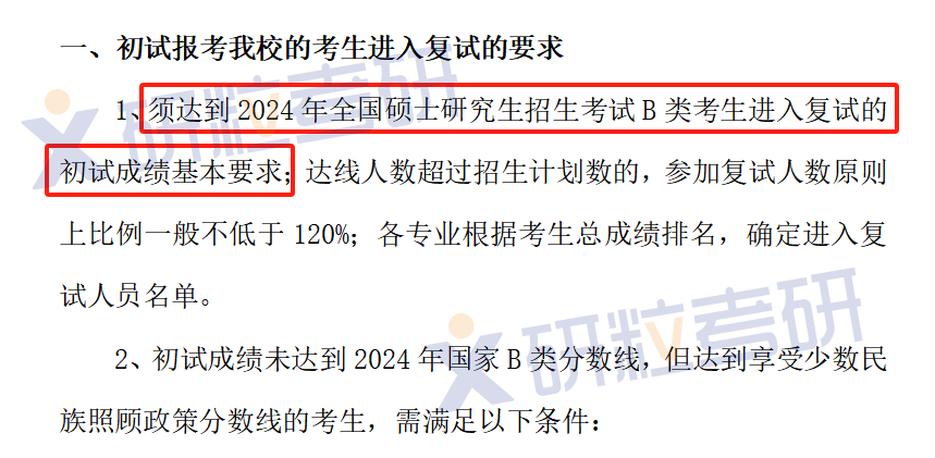 考研西藏民族大学B类考生分数线