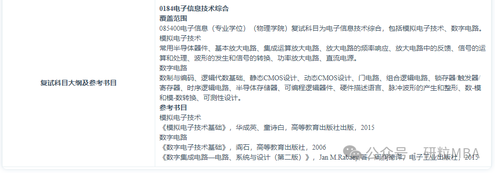 合肥工业大学物理学院电子信息专业分析